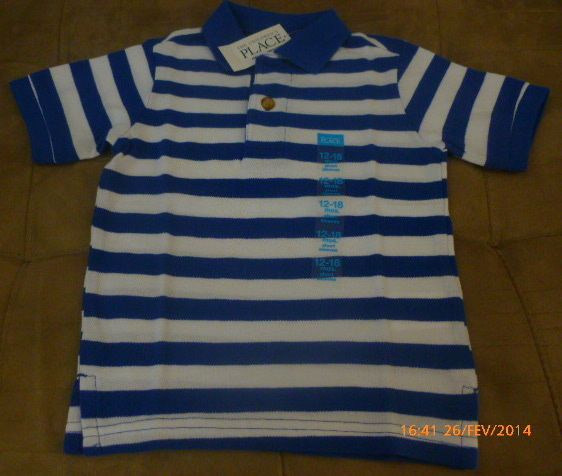 Camiseta Polo - 12 a 18 meses - The Children`s Place