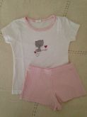 Pijama curto 2 peças Tam 2pp