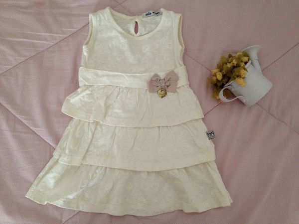 Vestido creme Arte Menor tam G