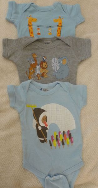 Kit 3 Bodys Divertidos - Threadless Kids