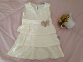 Vestido creme Arte Menor tam G