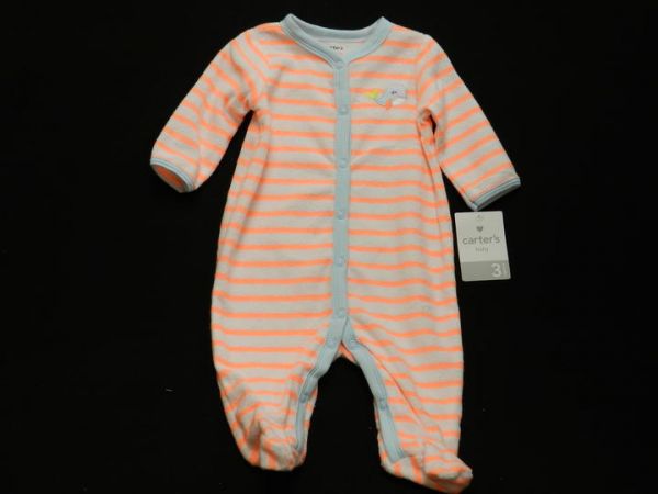 Macação Atoalhado Golfinho - 3 meses - Carter's