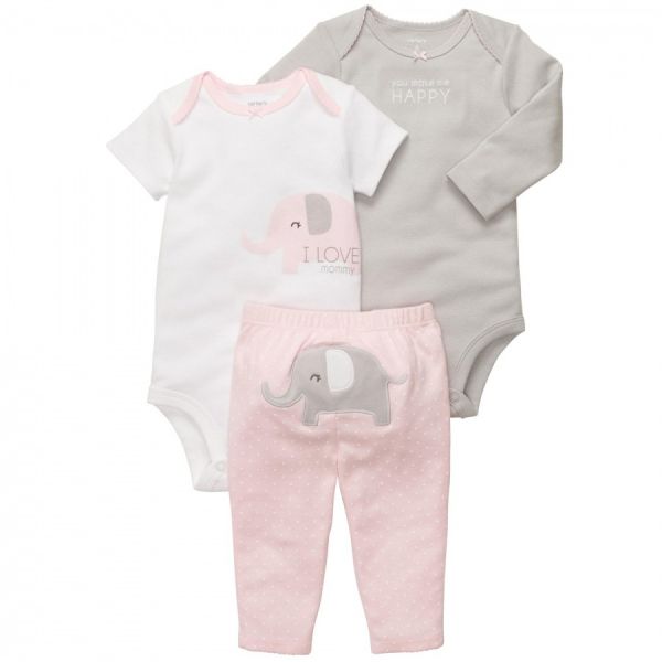 Kit 3 Peças Elefante - 24 meses - Carter`s