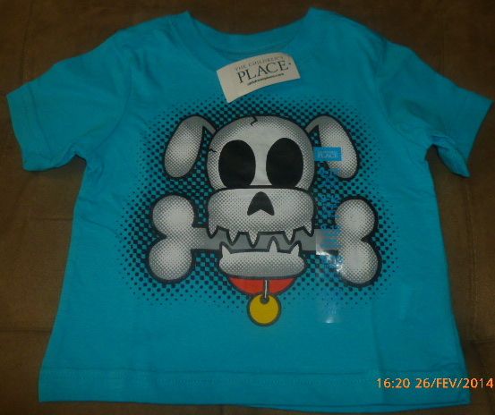 Camiseta Osso - 9 a 12 meses - The Children`s Place