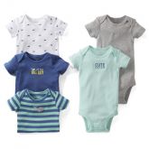 Kit 5 Bodys Baleia - 24 meses - Carter`s