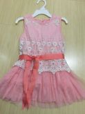 Vestido renda e tule - serve 2-3 anos