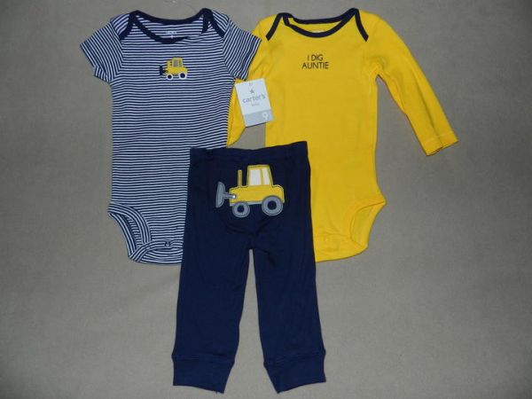 Kit 3 Peças Trator - Carter`s