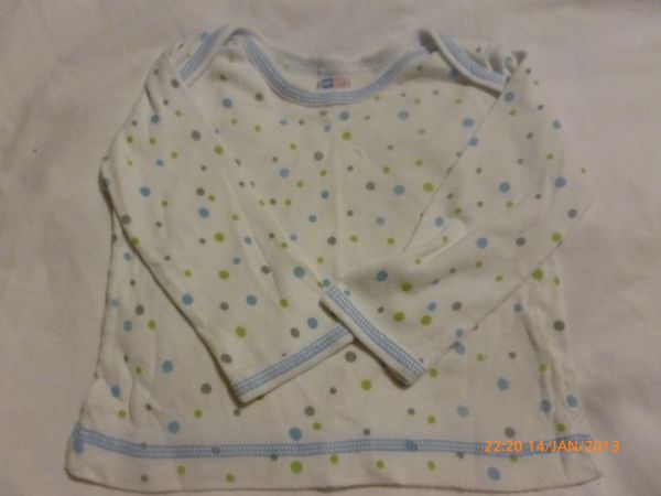 Camiseta Manga Longa Bolinha - Tip Top