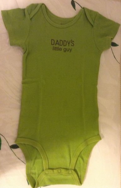 Body Manga Curta Daddy's Little Guy - Carter's
