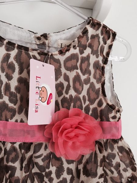 Vestido oncinha Little Lisa Tam 1-2 anos