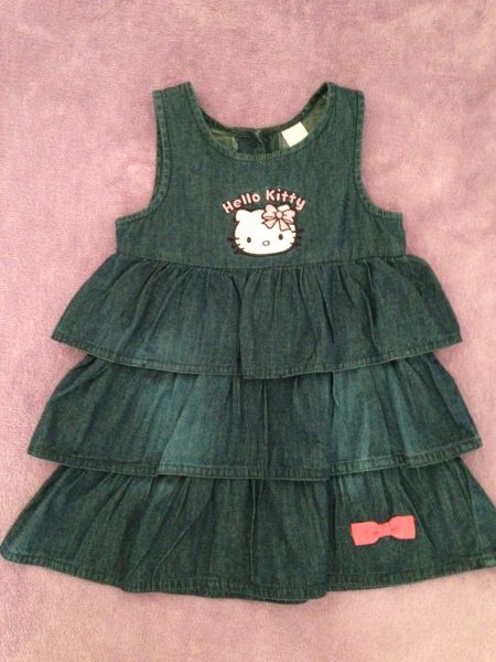 Vestido jeans Hello Kitty C&A Tam 2