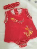 Body vestido com faixa Mon Petit Tam 18 meses