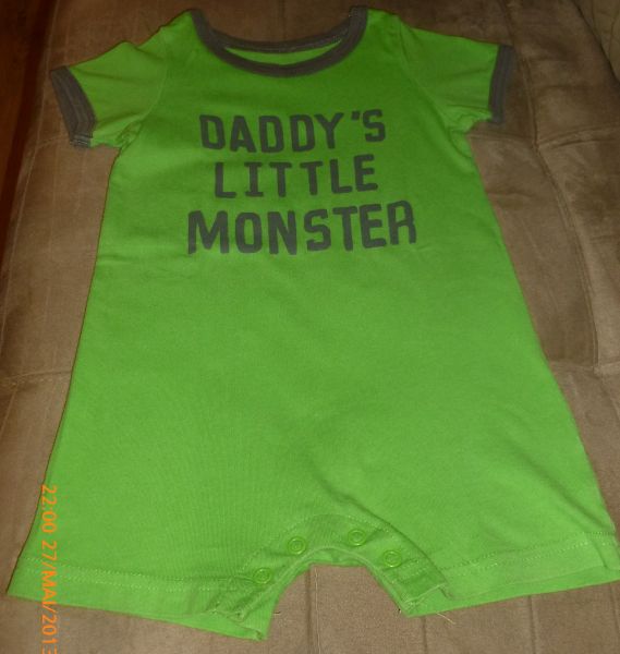 Macação Curto Daddy`s Little Monster - Carter`s