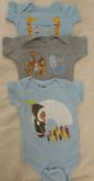 Kit 3 Bodys Divertidos - Threadless Kids
