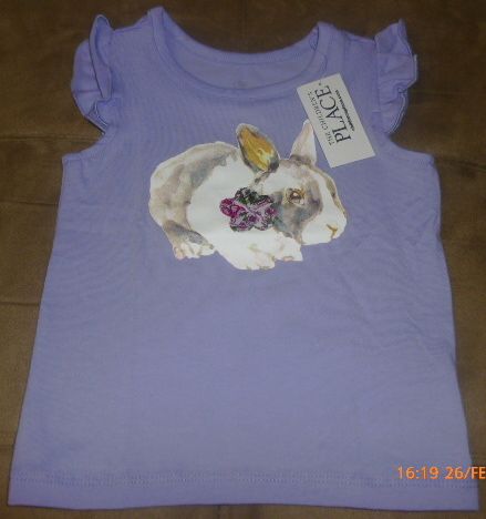 Camiseta Coelha - 12 a 18 meses - The Children`s Place
